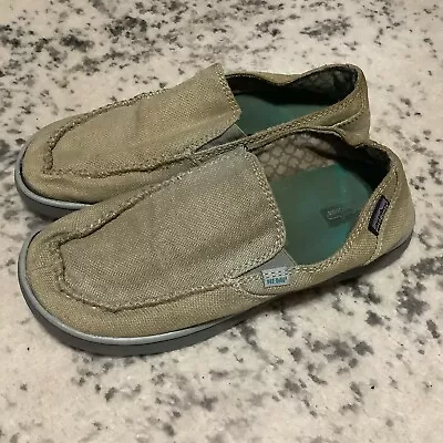 Patagonia Mens Naked Maui Loafers Shoes Sable Brown Hemp Casual Slip On 8.5 • $19.96