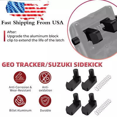 Soft Top Roof Latch Clip & Spring Set For Geo Tracker Suzuki Sidekick X-90 96-98 • $16.99