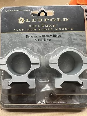 Leupold Rifleman Rifle Scope Rings Medium (57385) - Silver • $27
