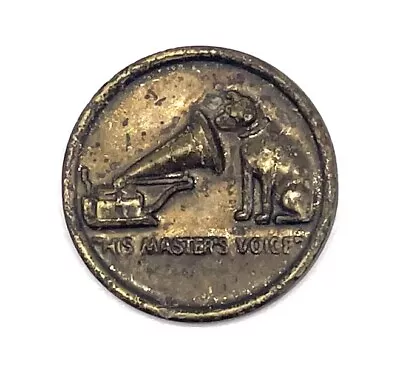 Vintage RCA Equipment Badge Metal Pin His Masters Voice Nipper Dog Logo Emblem R • $26