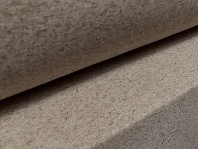 Linen Blend Melange Slub Single Jersey Fabric Per Metre - Oatmeal Marl • £3.99