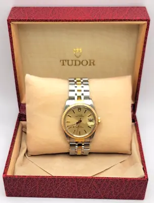 Vintage TUDOR Prince Oyster Date Ref 74000 Stainless Steel And 18K Gold • $1600