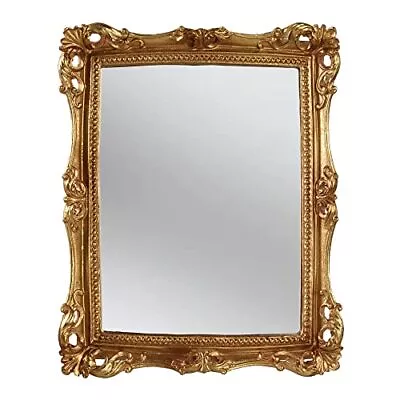 Square Wall Mirror Vintage Mirror Gold Mirror 11.1 X 9.4 Inch • $32.37