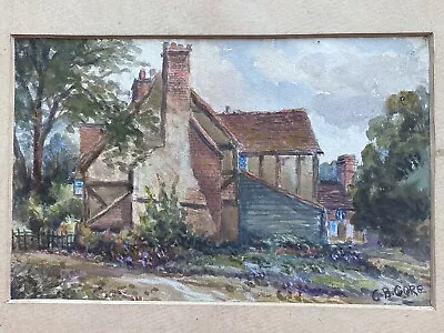 C.b. Core Edwardian Original Watercolour British Artist Lived Dulwich Unframed • £9.99