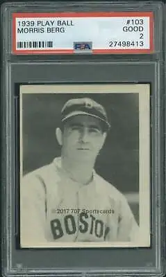 1939 Play Ball #103 Morris Berg PSA 2 Boston Red Sox  (8413) • $295