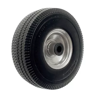 10  Wheel 4.10/3.50-4 Puncture Proof Steel Rim 20mm Bore Sack Truck Barrow Cart • £11.95