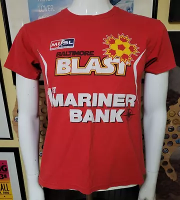 VTG MISL Baltimore Blast Adauto Neto Indoor Soccer Jersey T Shirt Youth Large • $16.99