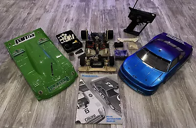 Vintage Team Associated RC 10L Futaba Magnum Sport /2 Body’s/ Extra Servo Novak • $450