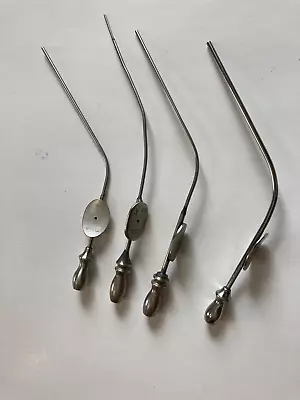  Lot Of 4 V. Mueller Ear Baron Suction Tube 3FR ENT Surgical Instrument  • $240