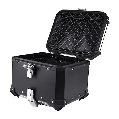 45L Tail Box Motorcycle Luggage Trunk Storage Case Scooter Top Case Black • $89.99