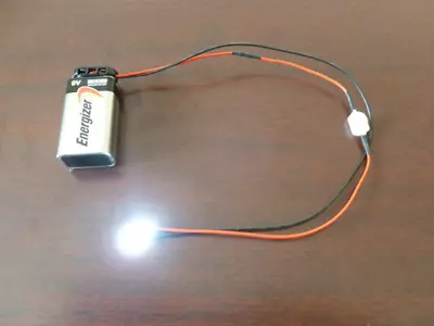 Prewired LED Light Assembly With On/off Switch And 9 Volt Battery Connector. • $7.50