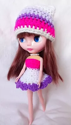 Outfit For Blythe. Dress. Hat. Outfit For Tangkou Doll. Xmas Gift  • £7.99