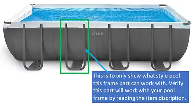 $44 • Buy Intex Rectangular Ultra Frame Pool U-Shaped Side Support 10937A(Customer Return)