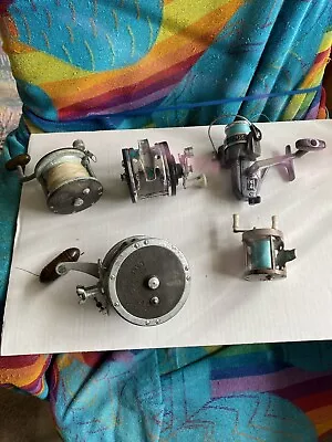 Vintage Spinning Fishing Reels - Lot Of 5 Parts Repair • $30