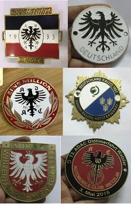 Adac German Car Badges Set Of 6pcs Vintage Car Grill Badge Emblem Mg Jaguar Triu • $153.57