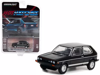 1983 Volkswagen Golf Mk1 GTI Black W Silver Stripes Hot Hatches Series 2 1/64 Di • $18.97