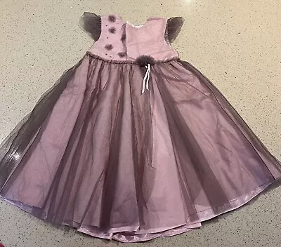 Mamas And Papas 18-24 Girls Party Christmas Occassion Dress Pink Chiffon • £5