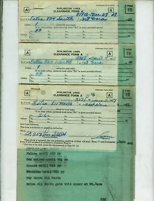 Colorado & Southern Railway C&s Train Orders (16) Mt. Dora New Mexico 1957-1981 • $9.99