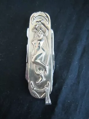 Vintage Silver Nude Lady Pocket Knife~japan • $24.99