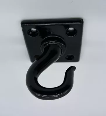 Ceiling Hook Heavy Duty Chandelier Hook Hanging Hook Black Steel 4 Hole. • £7.50