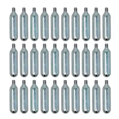 30 X 16g Threaded CO2 Cartridge Canister Capsule Bike Tyre Inflator Pump Gas Co2 • £27.49