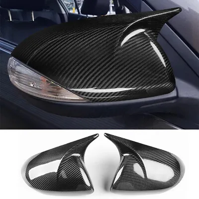 2×Real Carbon Fiber Side Rearview Mirror Caps Cover For Mazda 3 Axela 2010-2013 • $156.39
