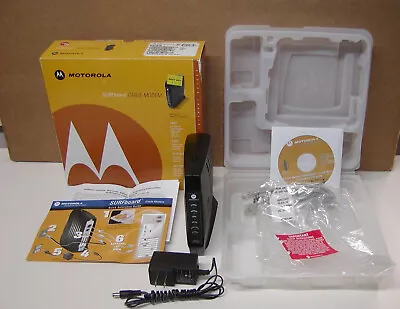 Motorola SURFboard SB5100 Cable Modem W/ Power Adapter CD-ROM Box Powers On OK • $10