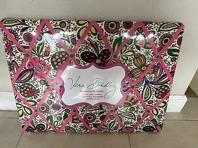 Vera Bradley Retired RIBBON BOARD Rectangular Office Room Decor NEW Retail $51 • $42.25