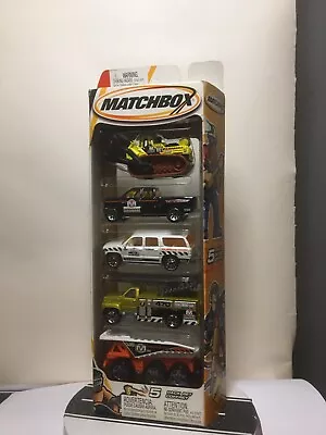 Matchbox Hero City M Construction Vehicles 5 Pack Suburban Silverado H4108-0718 • $49.95