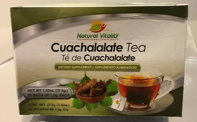 New Cuachalalate Filtered Tea Filtrado Te 25 Bags Apoyo Las Ulceras Hencho Mexic • $18.95