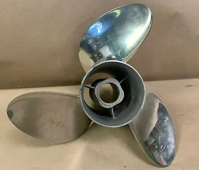 New OEM OMC / BRP Viper 14 1/2 X 21 Stainless Left Outboard Propeller # 763923 • $179