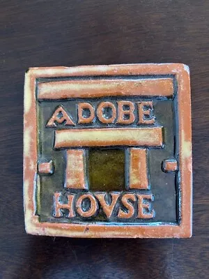  ADOBE HOUSE  HOVSE Art Tile Mercer Moravian Pottery? 4  X 4  X 1/2  Thick • $18