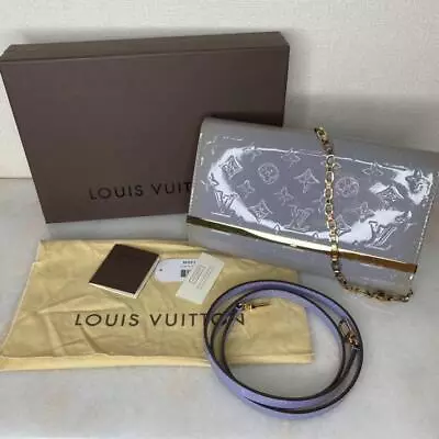 LOUIS VUITTON Monogram Vernis Clutch Bag Purple Used 240314N • $385.64