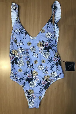 $14 • Buy Zaful Forever Young One Piece Floral Purple Swimsuit Women’s Small 