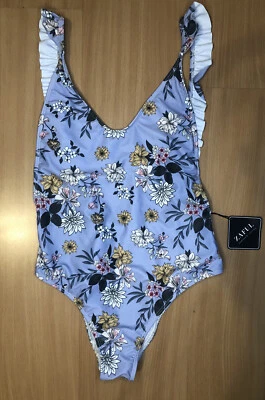 $14 • Buy Zaful Forever Young One Piece Floral Purple Swimsuit Women’s Small 