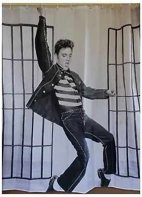 Monthly Special Elvis Presley King Of Rock And Roll Fabric Shower Curtain • $19.50