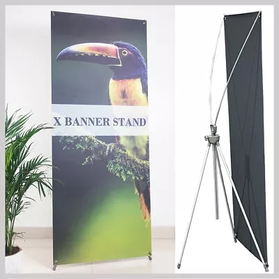 Heavy-Duty X Banner Stand 31 ½ X72  Business & Store Sign Holder Display • $36.99