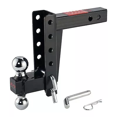 Adjustable Trailer Tow Hitch 8  Drop Ball Mount Fits 2 Inch Receiver 12000Lbs • $109.99