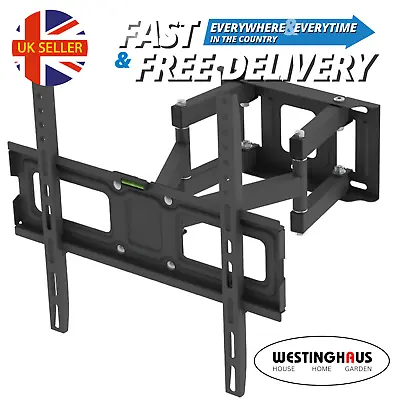 Tilt And Swivel Extender 26 Inch- 55 Inch Double Pendulum TV Wall Bracket Mount • £15.99