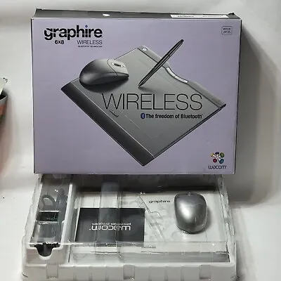 Wacom Graphire Wireless Bluetooth 6x8 Tablet Mouse Digitizer(*no Pen) (CTE-630BT • $28.99