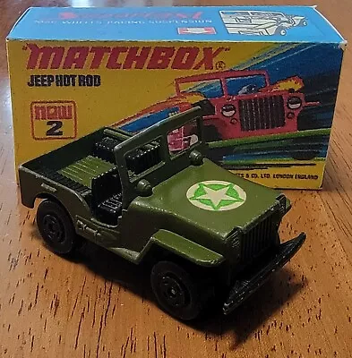 Matchbox Superfast 2 Jeep Hot Rod 1971 RARE/Crafted Box  • $12