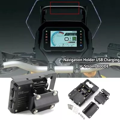 For Suzuki V-Strom 800DE 2023 USB Charging Phone Holder Navigation GPS Bracket • $53.19