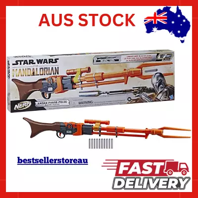Nerf Gun Star Wars Amban Phase Pulse Blaster Mandalorian Darts AUS STOCK • $169.95