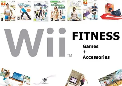 £4.95 • Buy Nintendo Wii Fit / Fitness Games - HUGE RANGE Inc Accessories / Fit Board Etc *