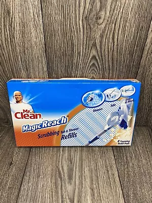 NEW 8 Count Mr. Clean Magic Reach Scrubbing Refill - White (443863) • $34.99