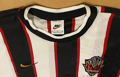 Vintage Nike Mls 1997 Ny/nj Metrostars Away Shirt Large • $200