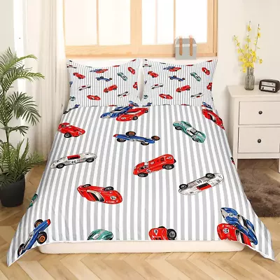 Race Car Duvet Cover Full Size Speed Sports Car Comforter Cover Racing Car Beddi • $72.83