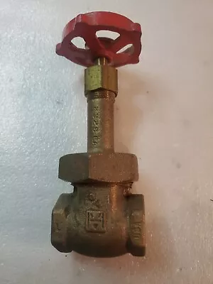 Milwaukee Valve 3/4  NPT Brass Gate Type Valve 300 W.O.G 150 S.W.P. 1151-1161 • $20