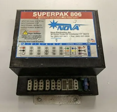 Code 3 Nova 80 Watt X6 Strobe Light Superpak 806 Police Fire Power Source Supply • $22.45