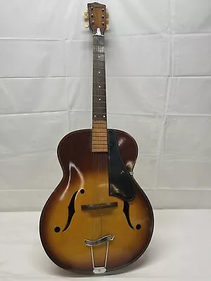 Decca Hollow Body Archtop Acoustic Guitar Made In Japan Sunburst Vintage • $20.50